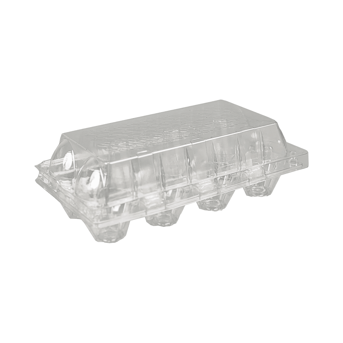 Disposable PET Transparent 8 egg cartons suitable for chicken farms