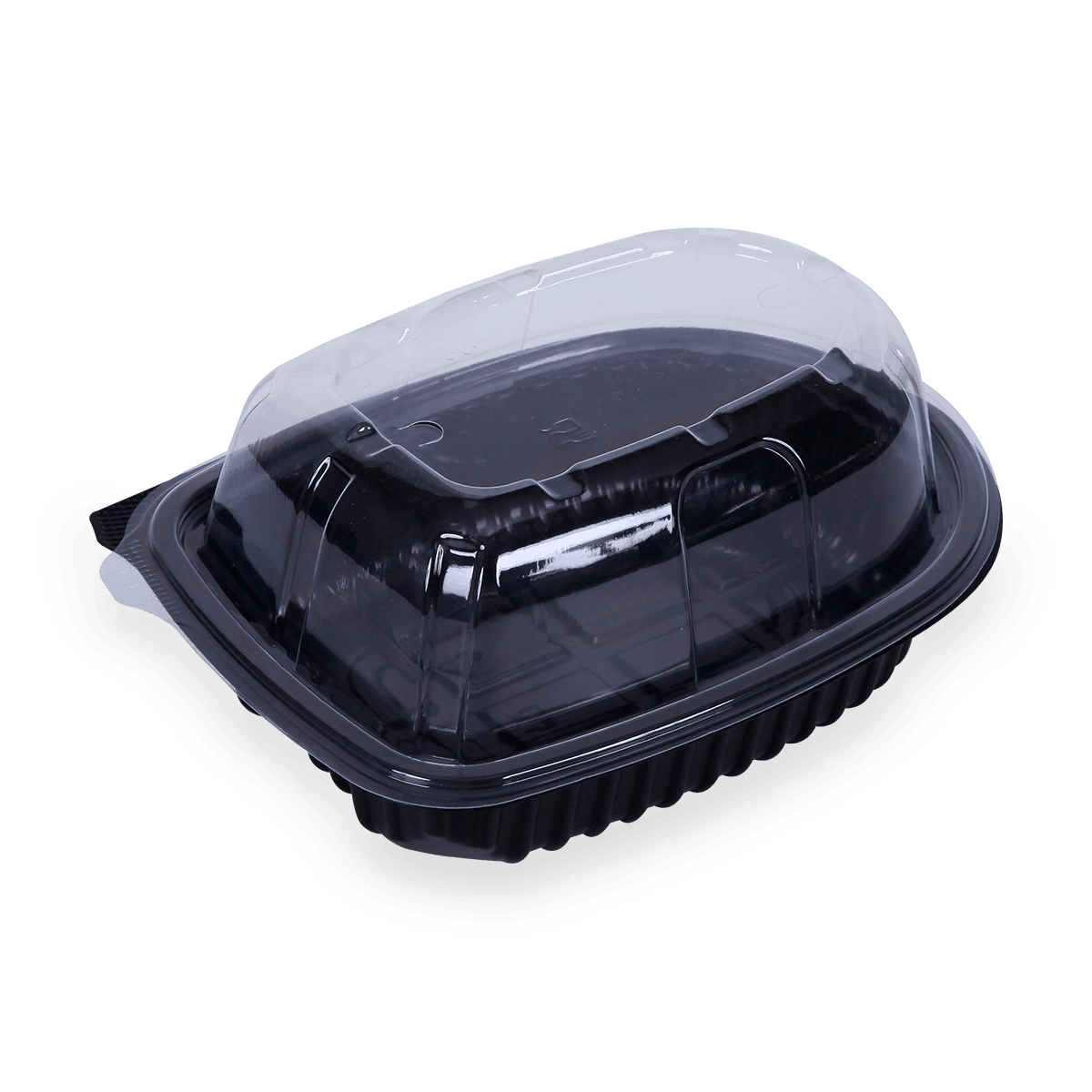 Black plastic pp chicken roaster Take-out  packaging containers