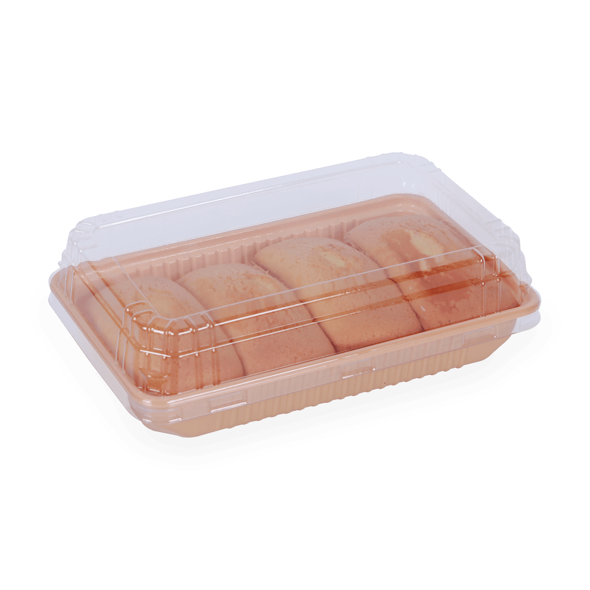 Envases de envasado de alimentos tipo almeja reciclables PCR PET