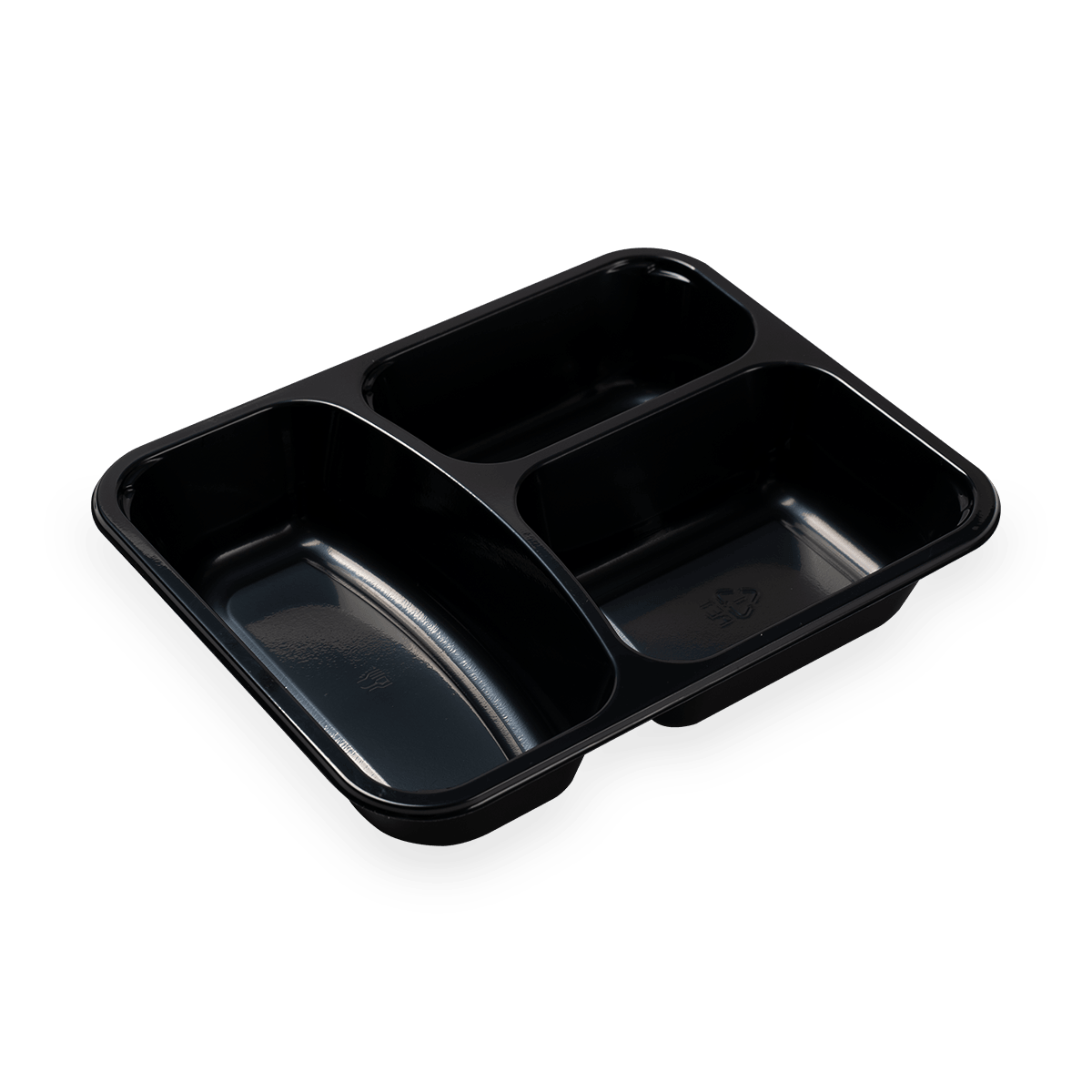 Ovenable Multi-Compartments CPET food tray and sealing film