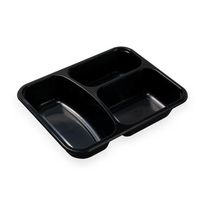 Ovenable Multi-Compartments CPET food tray and sealing film