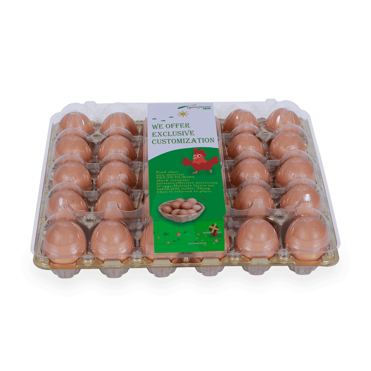 Poultry farm 30 holes cells egg carton