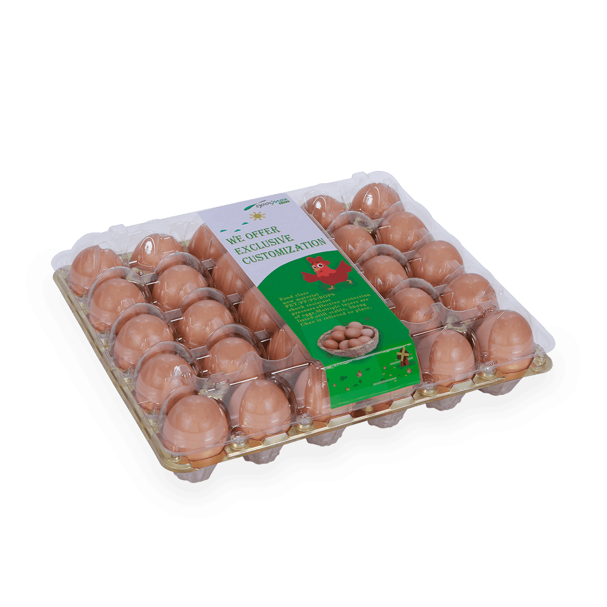 Poultry farm 30 holes cells egg carton