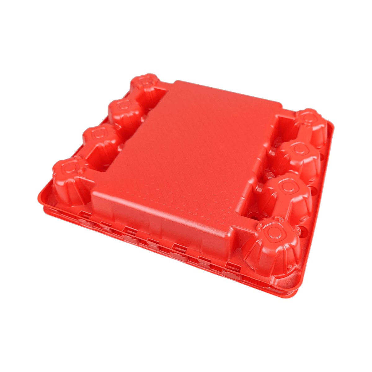 Reusable Matte Red PET 20 Egg Cartons Suitable For Home Pasture Chicken Farms, Commercial Market Displays