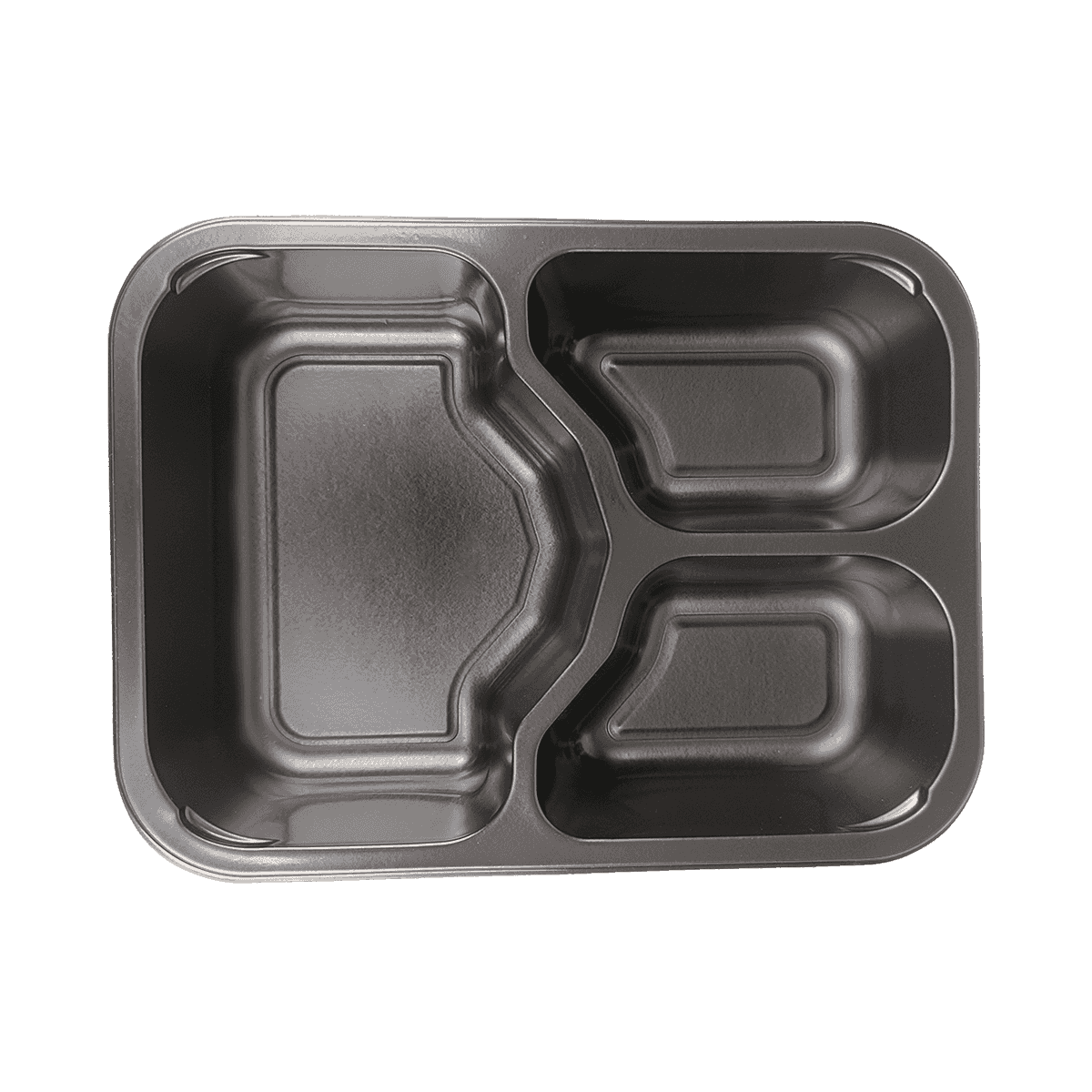 CP-3C-S-R Microwave Freezer Safe Meal Prep 3 Compartments Packaging CPET Food Tray