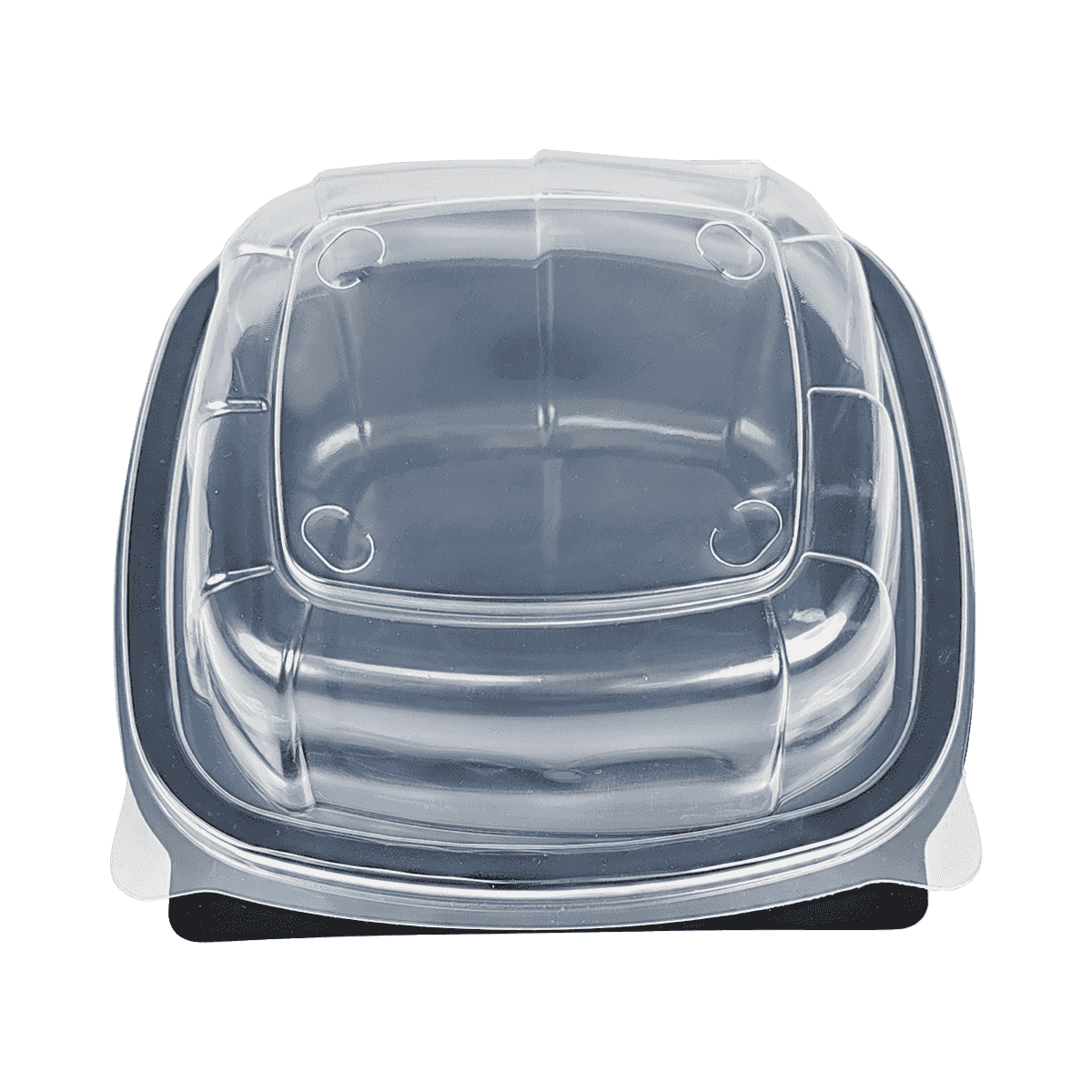 ZK-PP-037 Reusable Black PP Packaging Containers Suitable For Travel, Camping, Picnics