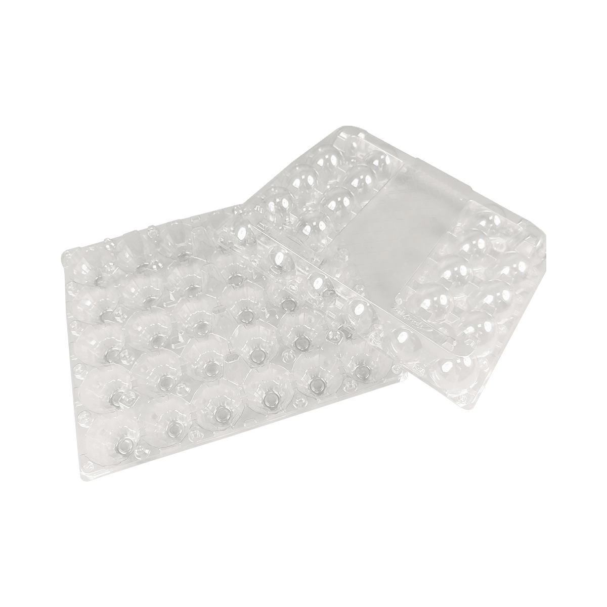 Convenient and safe storage of transparent PET 30 egg cartons