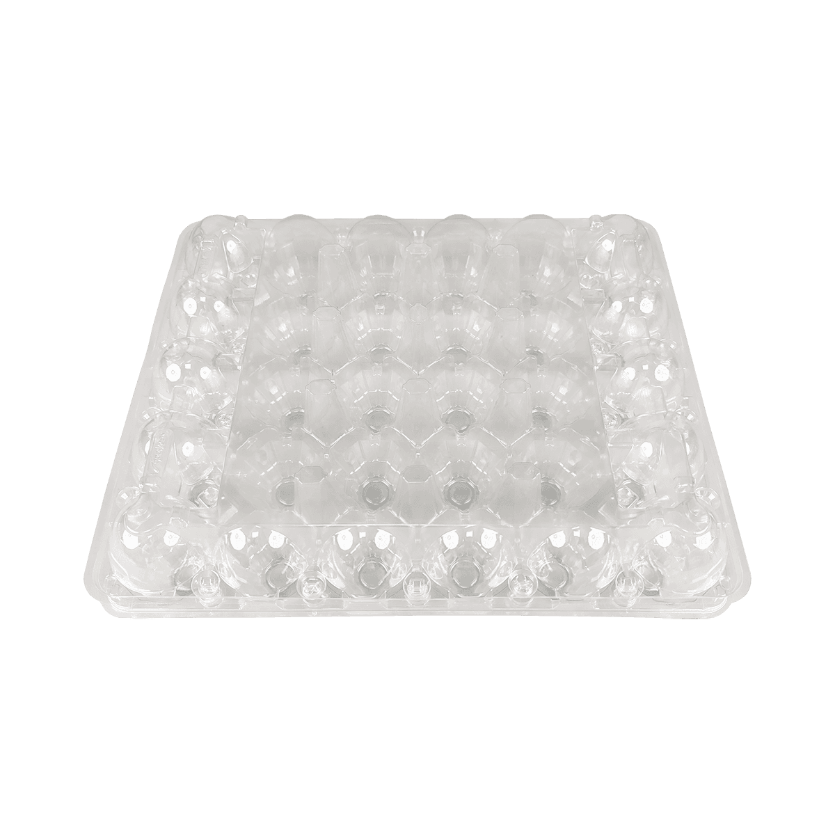 Convenient and safe storage of transparent PET 30 egg cartons