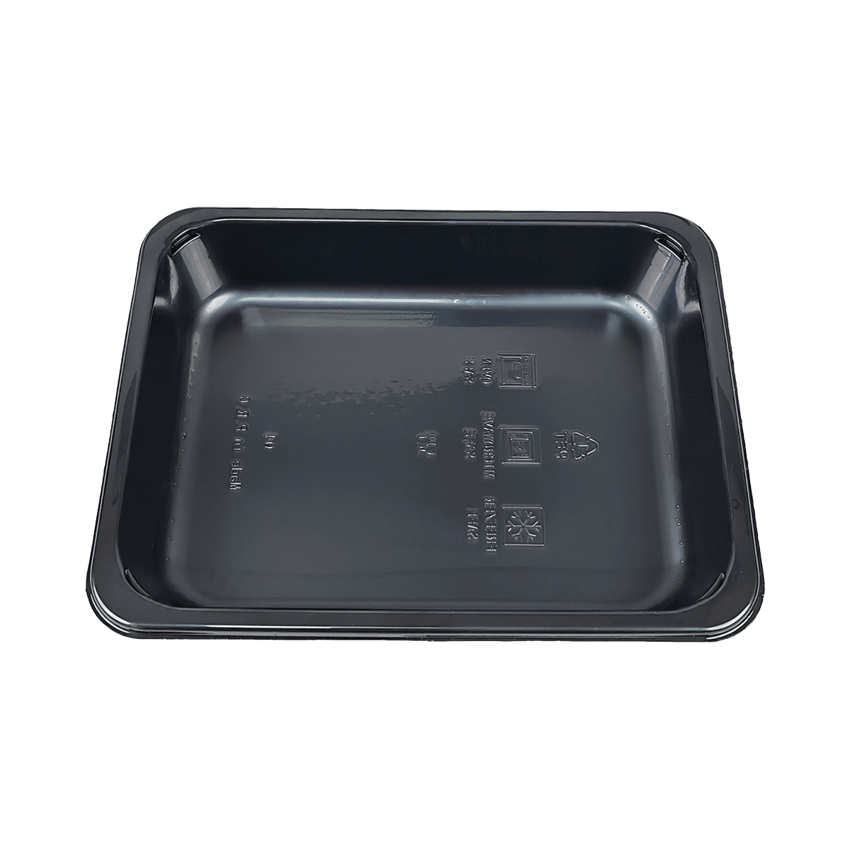 ZK-CPET-009 Stackable Disposable Meal Prep Black CPET Packaging Containers