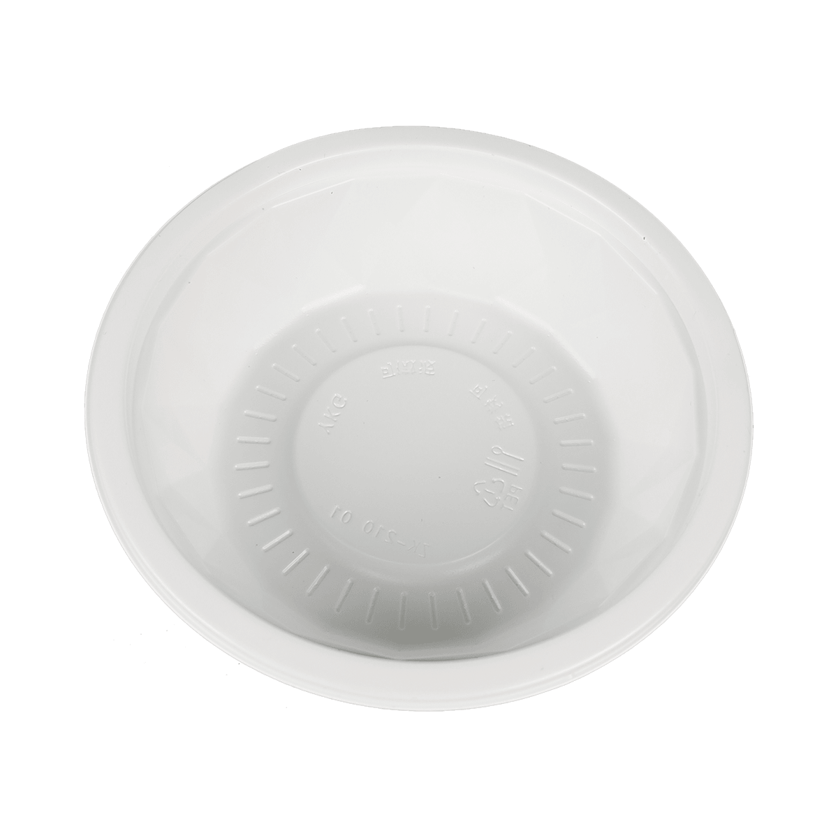 ZK-CPET-020 Disposable white CPET round bowl that can be used for takeaway