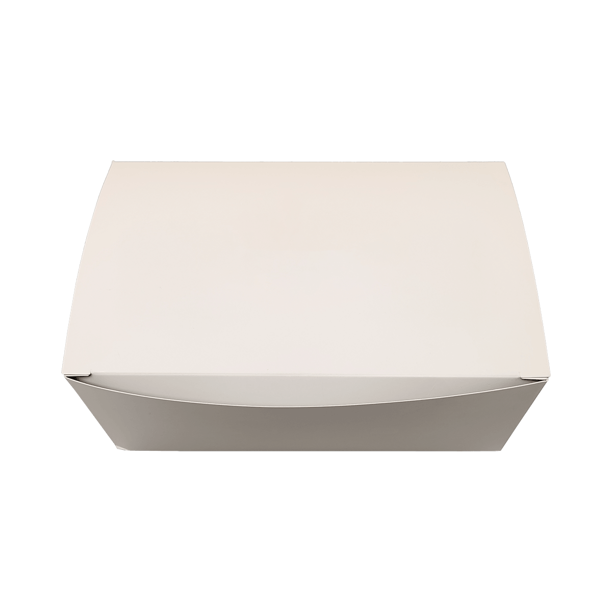 ZK-PAPER-004 Disposable White Kraft Paper Windowless Corner Lock Food Box